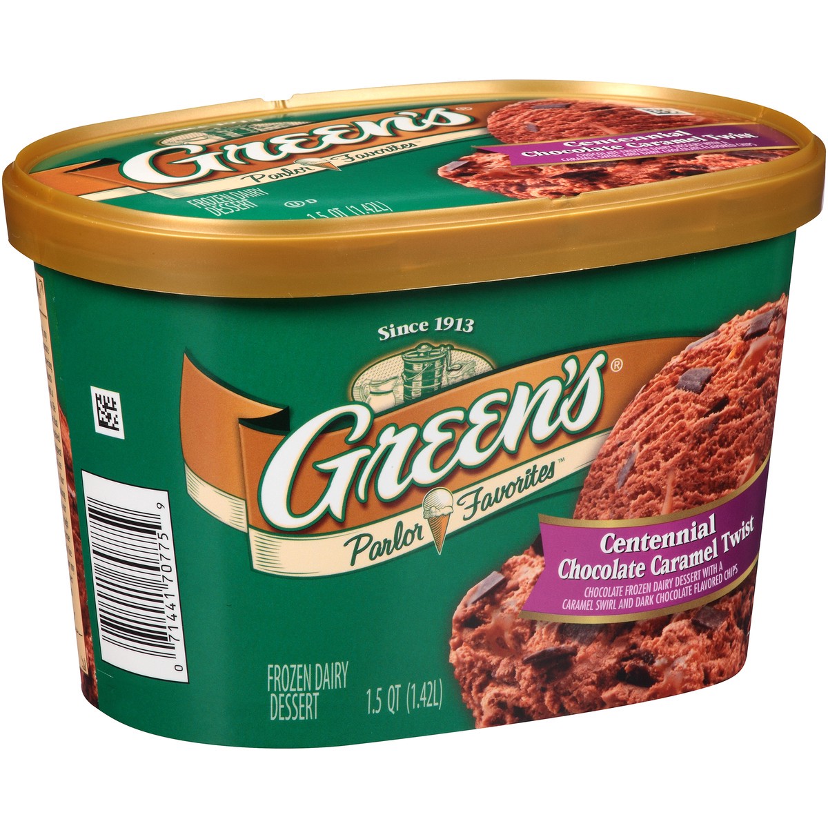 Greens Parlor Favorites Centennial Chocolate Caramel Twist Frozen