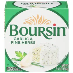 Boursin Garlic & Fine Herbs Gourmet Cheese, 5.3oz