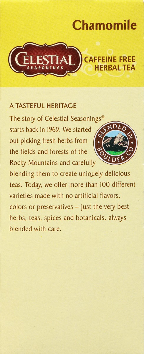 slide 5 of 9, Celestial Seasonings Caffeine Free Chamomile Herbal Tea 25 Tea Bags, 25 ct