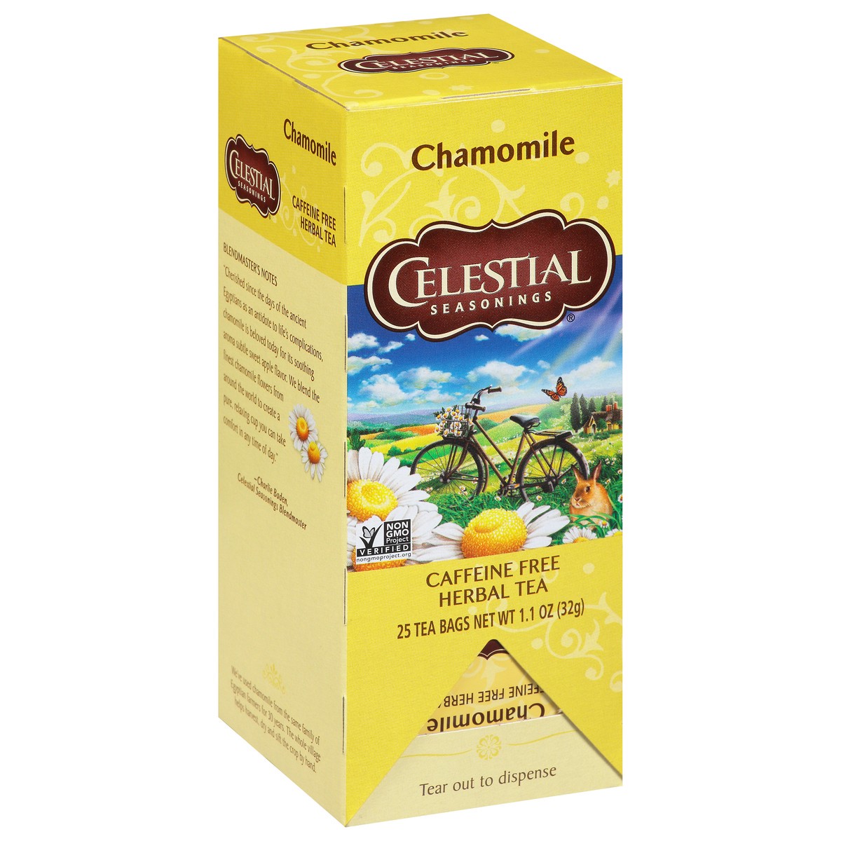 slide 6 of 9, Celestial Seasonings Caffeine Free Chamomile Herbal Tea 25 Tea Bags, 25 ct