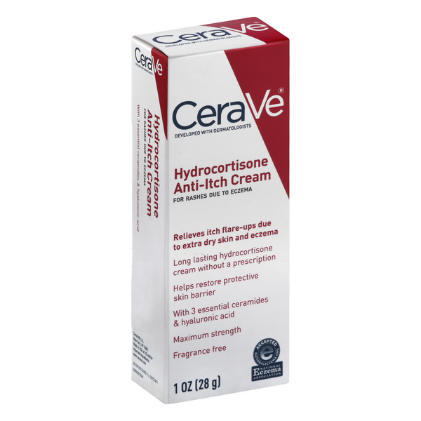 slide 1 of 1, CeraVe Anti-Itch Cream, Hydrocortisone, 1 oz