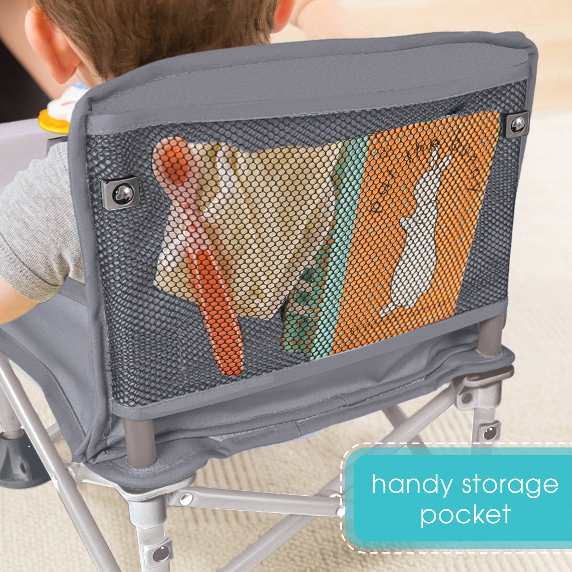 slide 6 of 11, Summer Infant Pop 'N Sit Portable Infant Booster Seat - Sport Gray, 1 ct