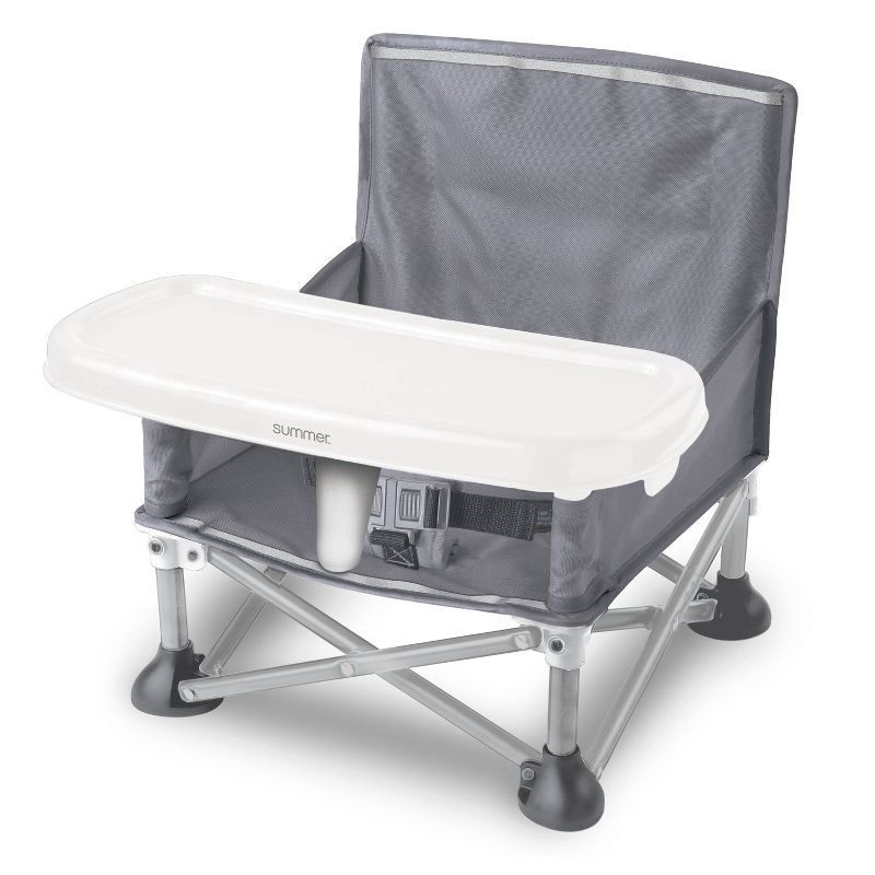 slide 1 of 11, Summer Infant Pop 'N Sit Portable Infant Booster Seat - Sport Gray, 1 ct