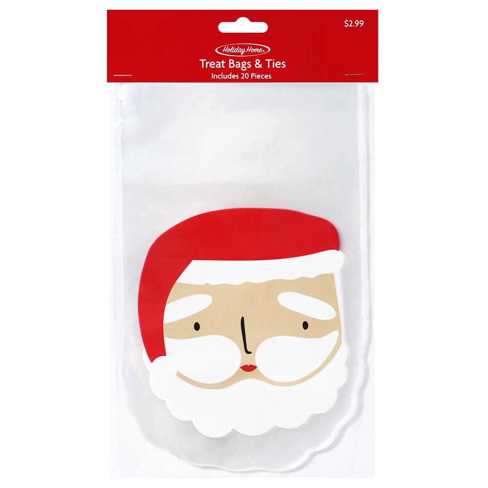 slide 2 of 2, Holiday Home Santa Treat Bag, 20 ct