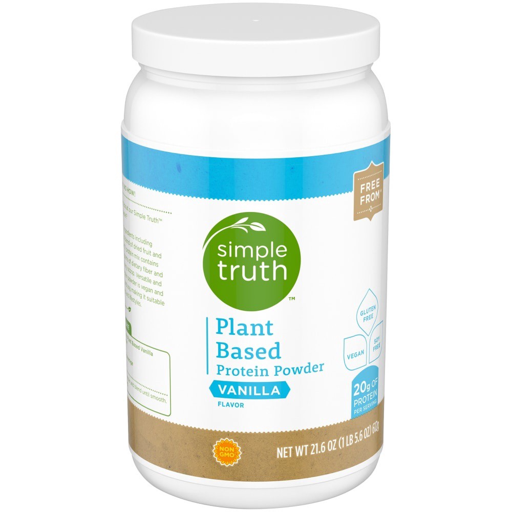 slide 3 of 3, Simple Truth Plant Based Vanilla Protein Powder, 21.6 oz