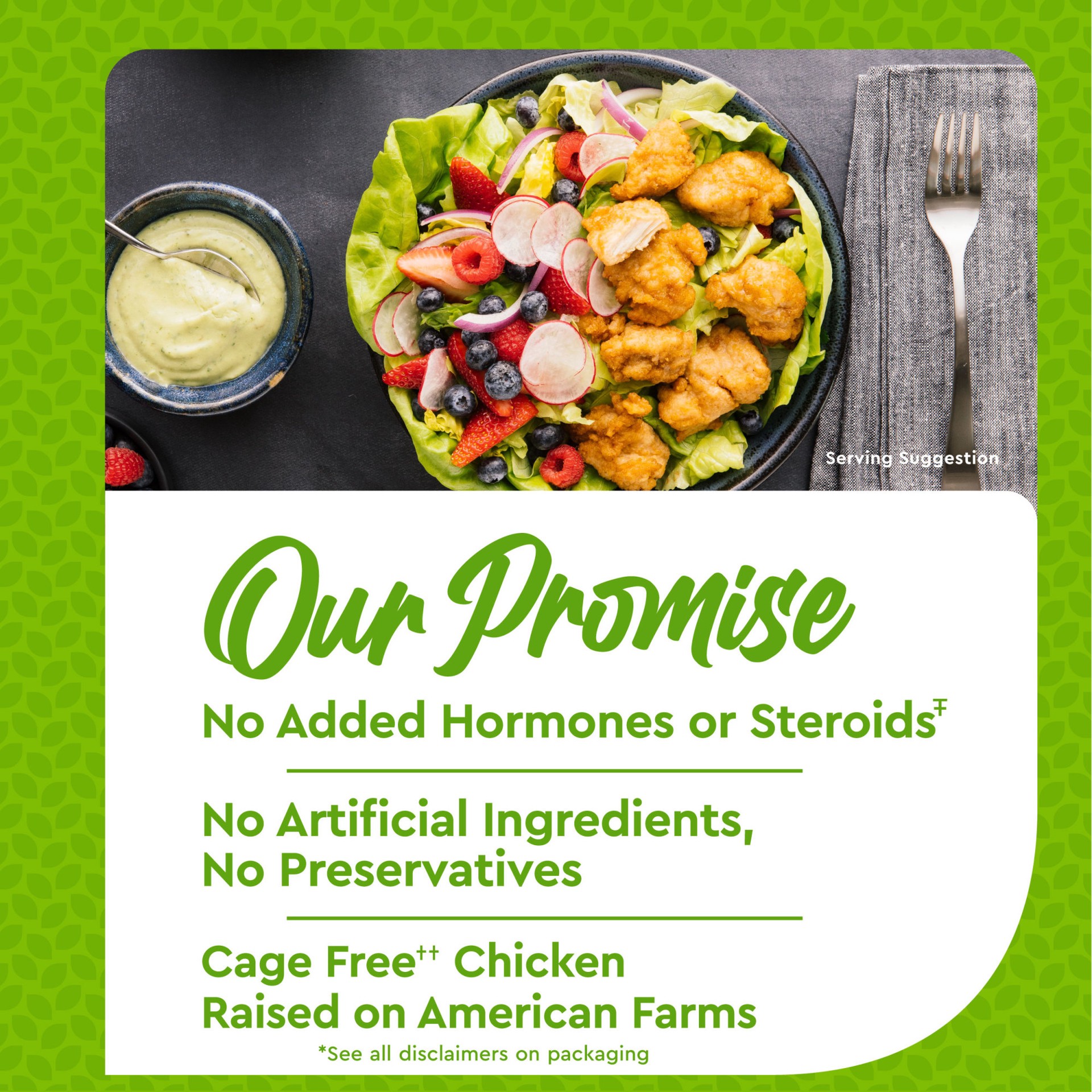 slide 7 of 7, Just BARE Fuly Cooked Bnls Sknl Lightly Breaded Chicken Breast Bites, 36 oz