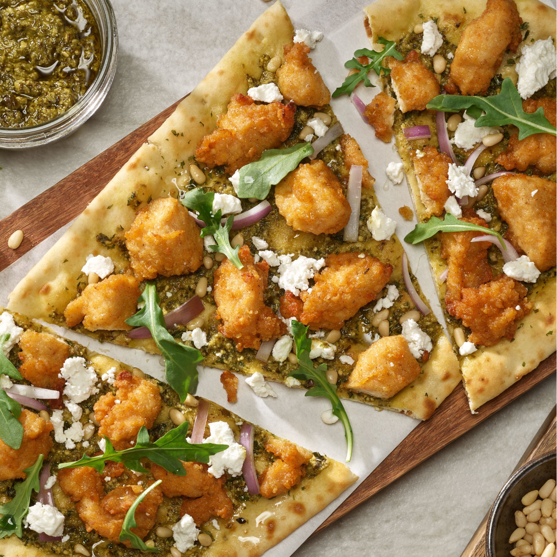 slide 6 of 7, Just BARE Fuly Cooked Bnls Sknl Lightly Breaded Chicken Breast Bites, 36 oz