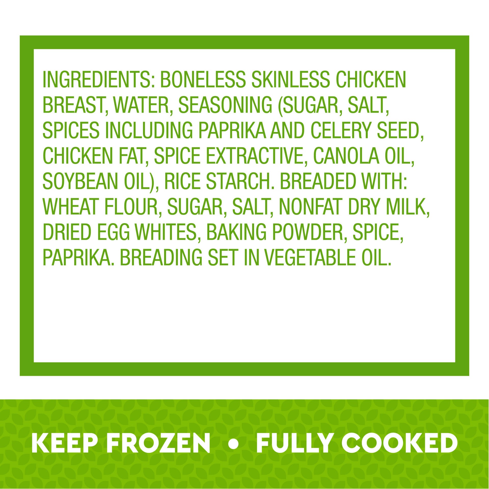 slide 5 of 7, Just BARE Fuly Cooked Bnls Sknl Lightly Breaded Chicken Breast Bites, 36 oz