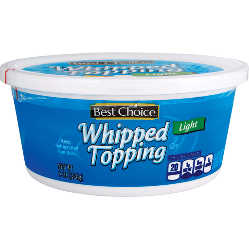 slide 1 of 1, Best Choice Lite Whipped Topping, 8 oz