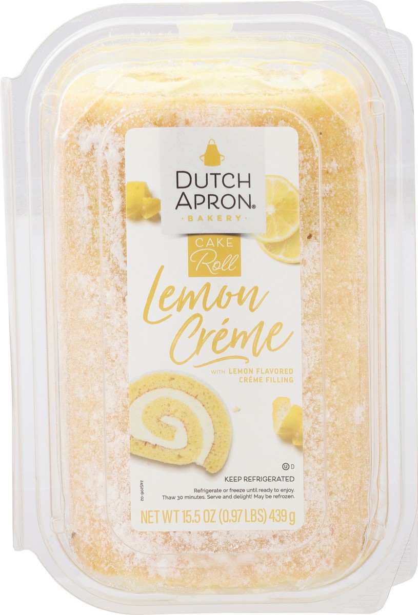 slide 11 of 13, Dutch Apron Bakery Lemon Creme Filled Lemon Cake Roll, 15.5 oz
