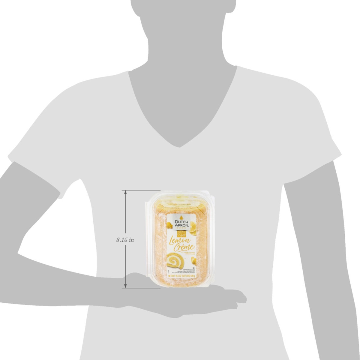 slide 5 of 13, Dutch Apron Bakery Lemon Creme Filled Lemon Cake Roll, 15.5 oz