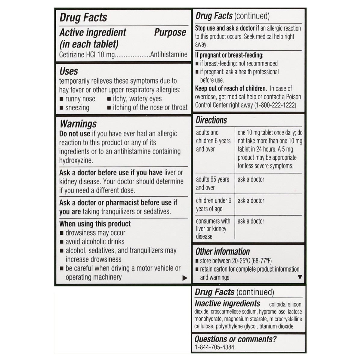 slide 9 of 16, First Street Fs Allrgy Rel Cetirizine Cmp Zyrtec, 30 ct