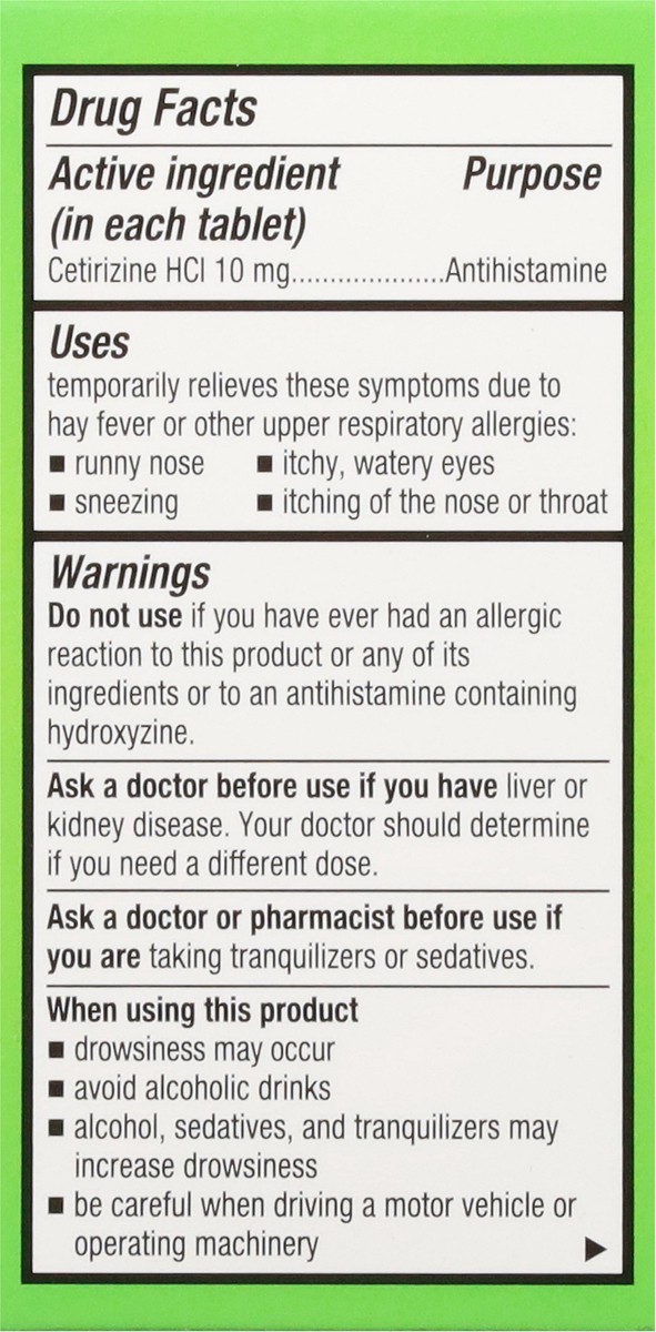 slide 15 of 16, First Street Fs Allrgy Rel Cetirizine Cmp Zyrtec, 30 ct