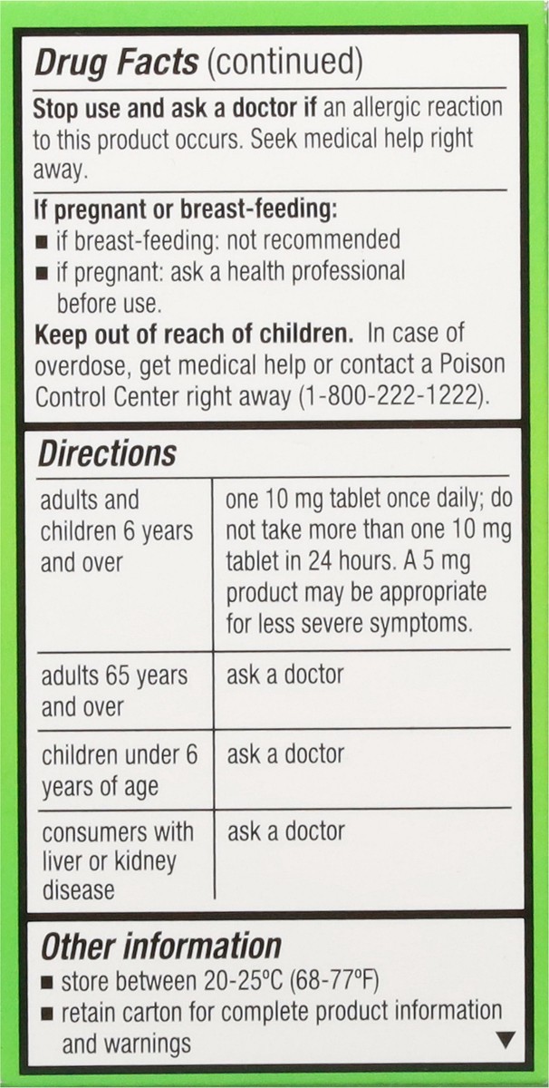 slide 10 of 16, First Street Fs Allrgy Rel Cetirizine Cmp Zyrtec, 30 ct