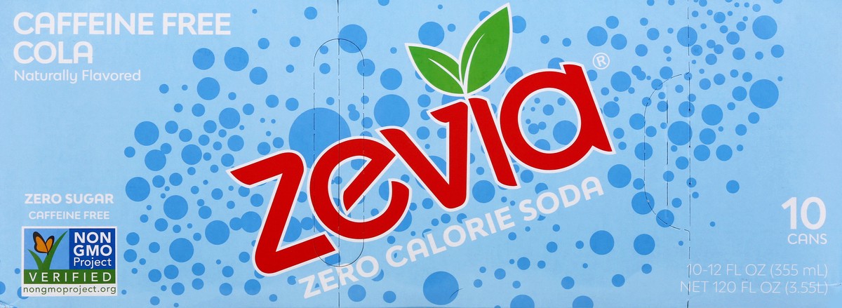 slide 13 of 13, Zevia Zero Calorie Caffine Free Zero Cal Soda 10Pk, 120 fl oz