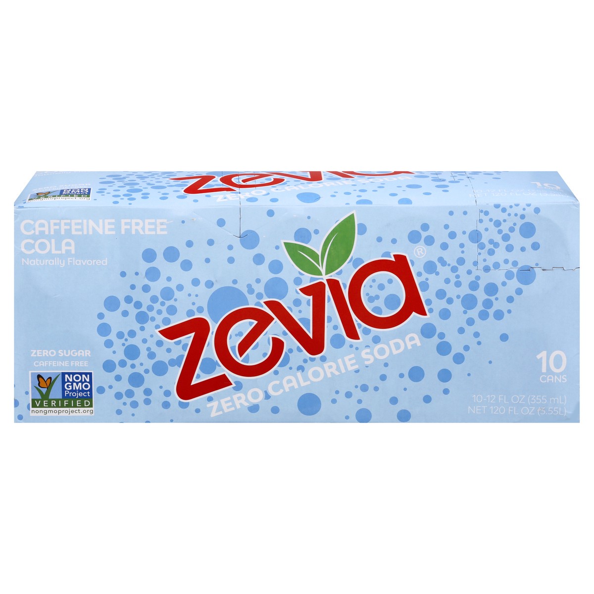 slide 1 of 13, Zevia Zero Calorie Caffine Free Zero Cal Soda 10Pk, 120 fl oz