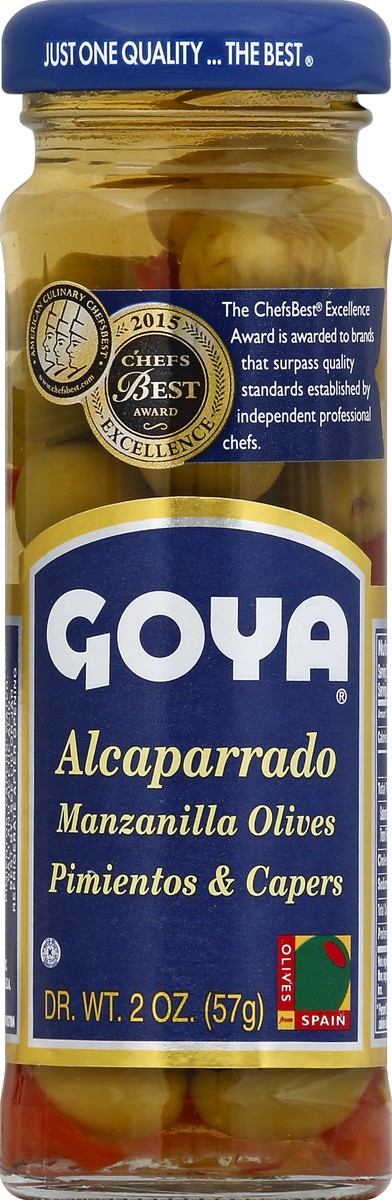 slide 1 of 1, Goya Olives 2 oz, 2 oz