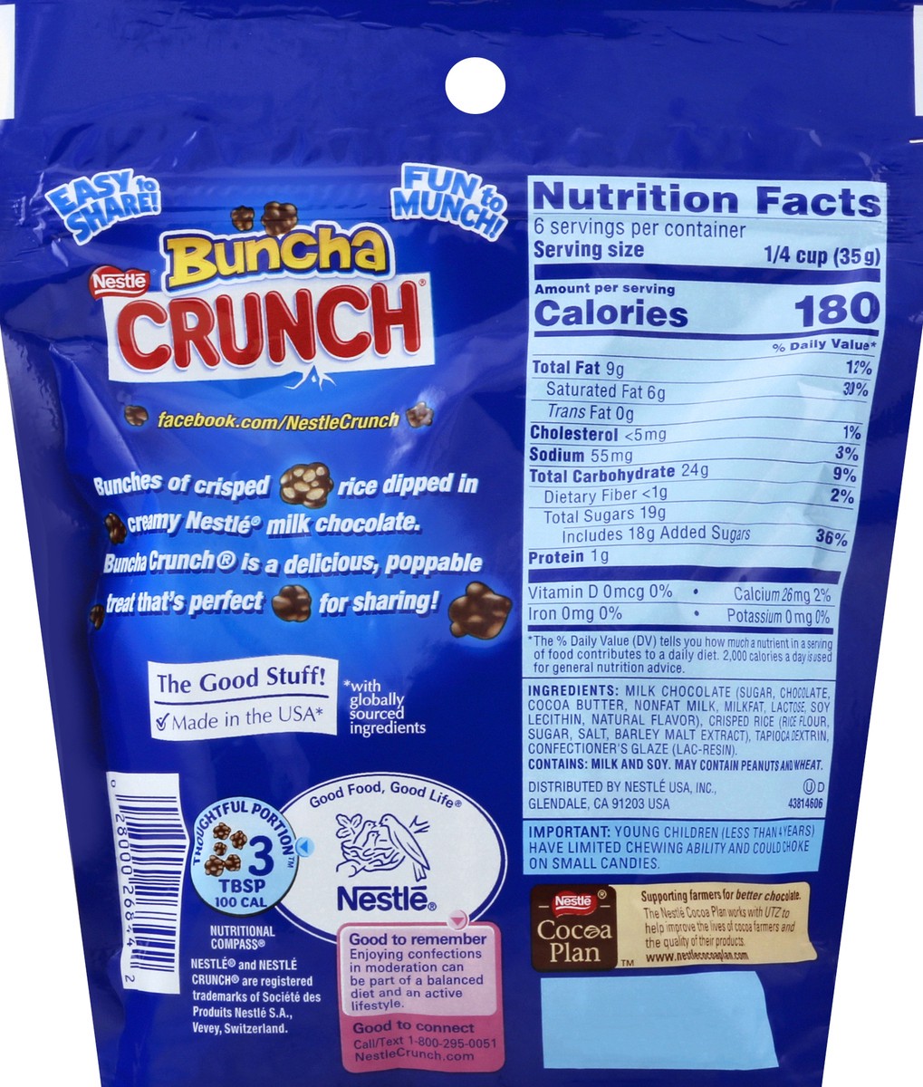 slide 6 of 6, Crunch Buncha Crunch Milk Chocolate Candy, 9 oz