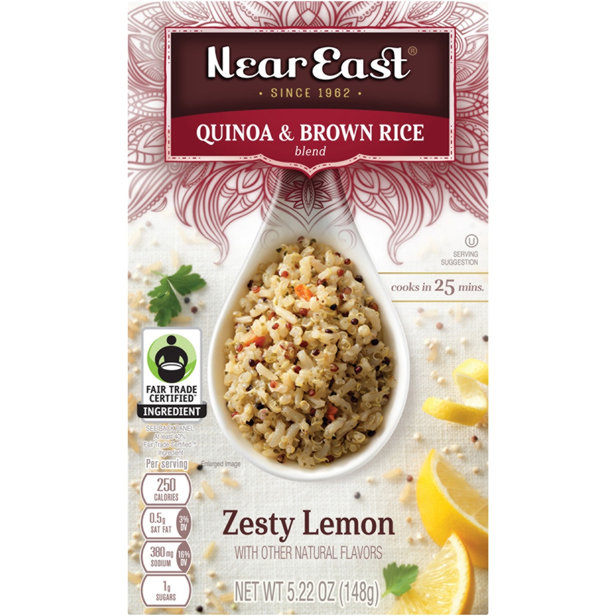 slide 1 of 1, Near East Quinoa & Brown Rice Blend Zesty Lemon 5.22 Oz, 5.22 oz