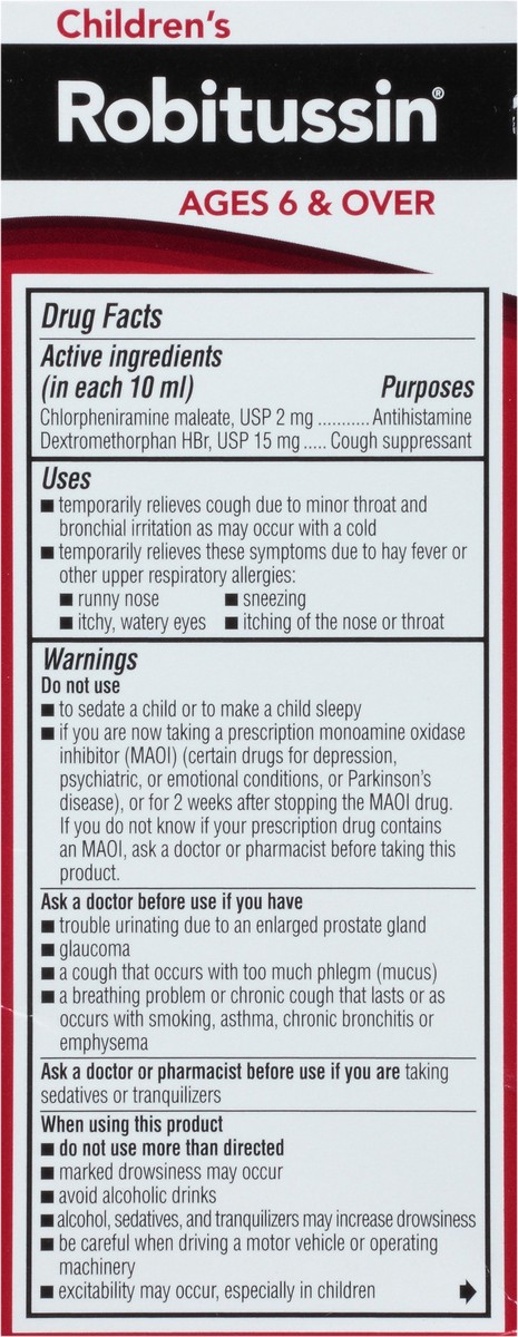 slide 3 of 13, Robitussin Children's Nighttime Cough Fruit Punch Cold Relief Liquid, 4 fl oz