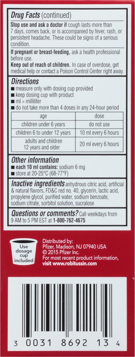 slide 4 of 13, Robitussin Children's Nighttime Cough Fruit Punch Cold Relief Liquid, 4 fl oz