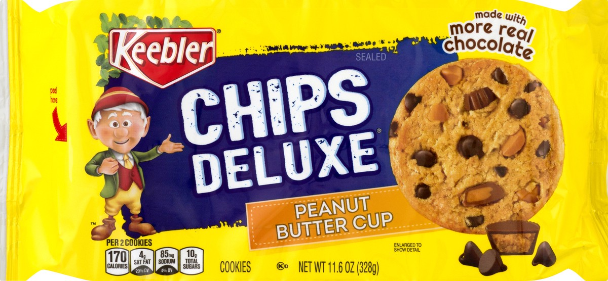 slide 9 of 13, Keebler Peanut Butter Cup Cookies 11.6 oz, 11.6 oz