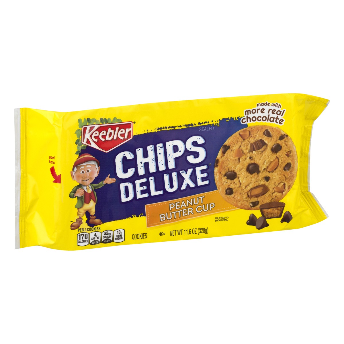slide 11 of 13, Keebler Peanut Butter Cup Cookies 11.6 oz, 11.6 oz