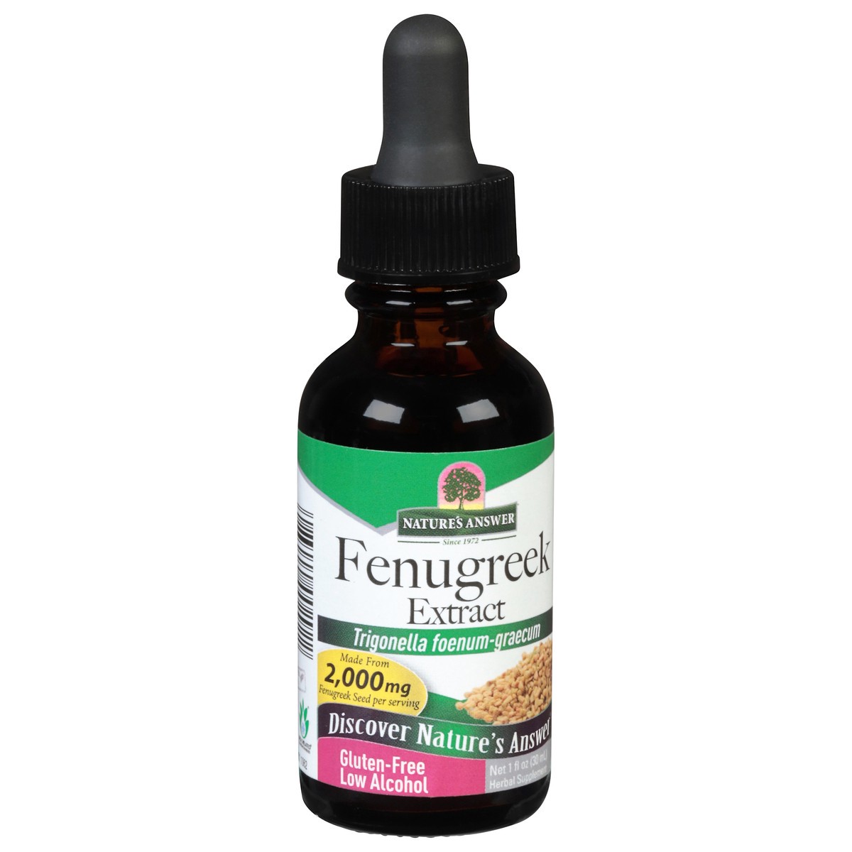 slide 5 of 9, Nature's Answer 2000 mg Fenugreek Extract 1 fl oz, 1 fl oz