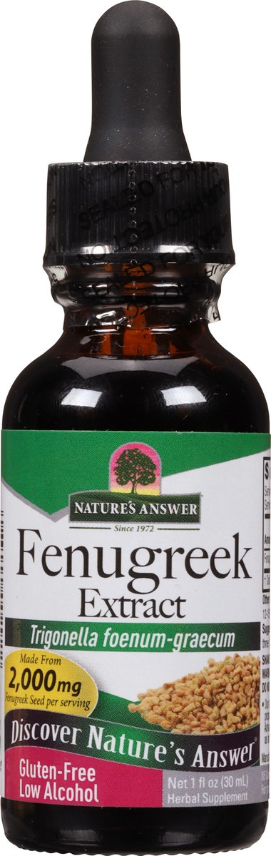 slide 8 of 9, Nature's Answer 2000 mg Fenugreek Extract 1 fl oz, 1 fl oz