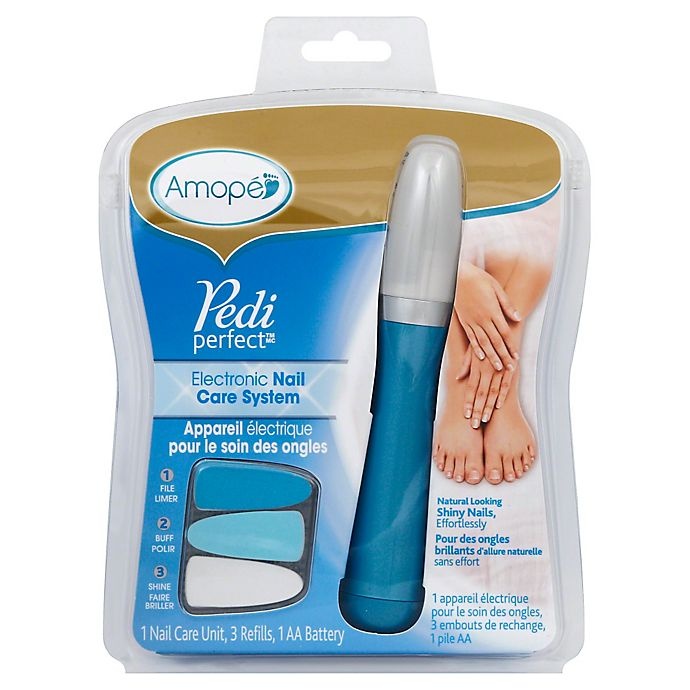 slide 1 of 1, Amope Pedi Perfect Electronic Nail Care System-File, Buff And Shine Nails, 1 ct