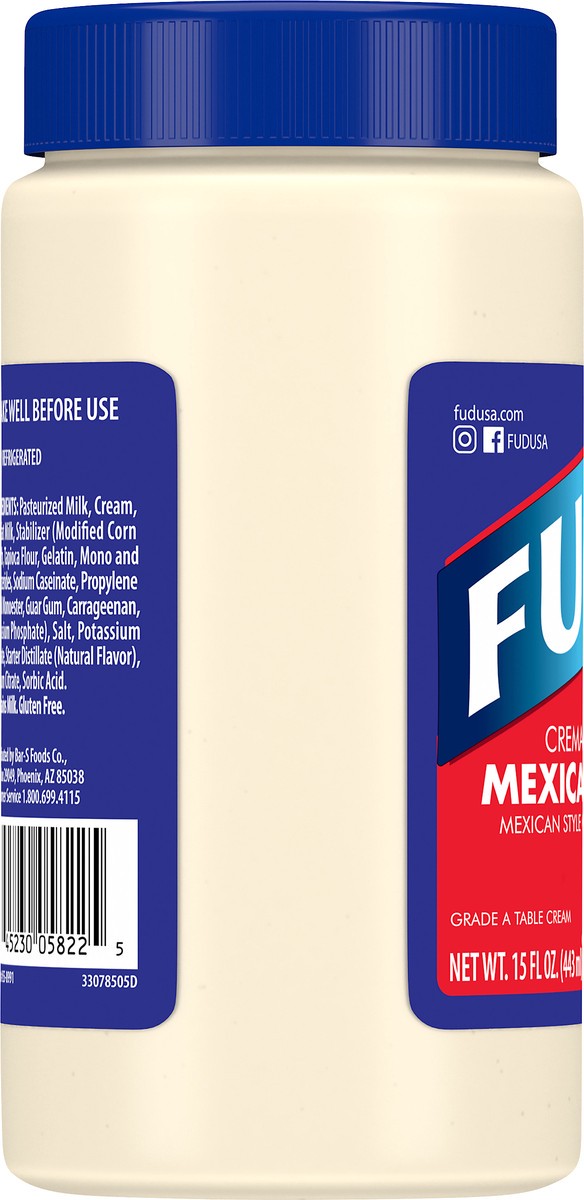 slide 12 of 12, FUD Mexican Style Table Cream 15 oz, 15 oz