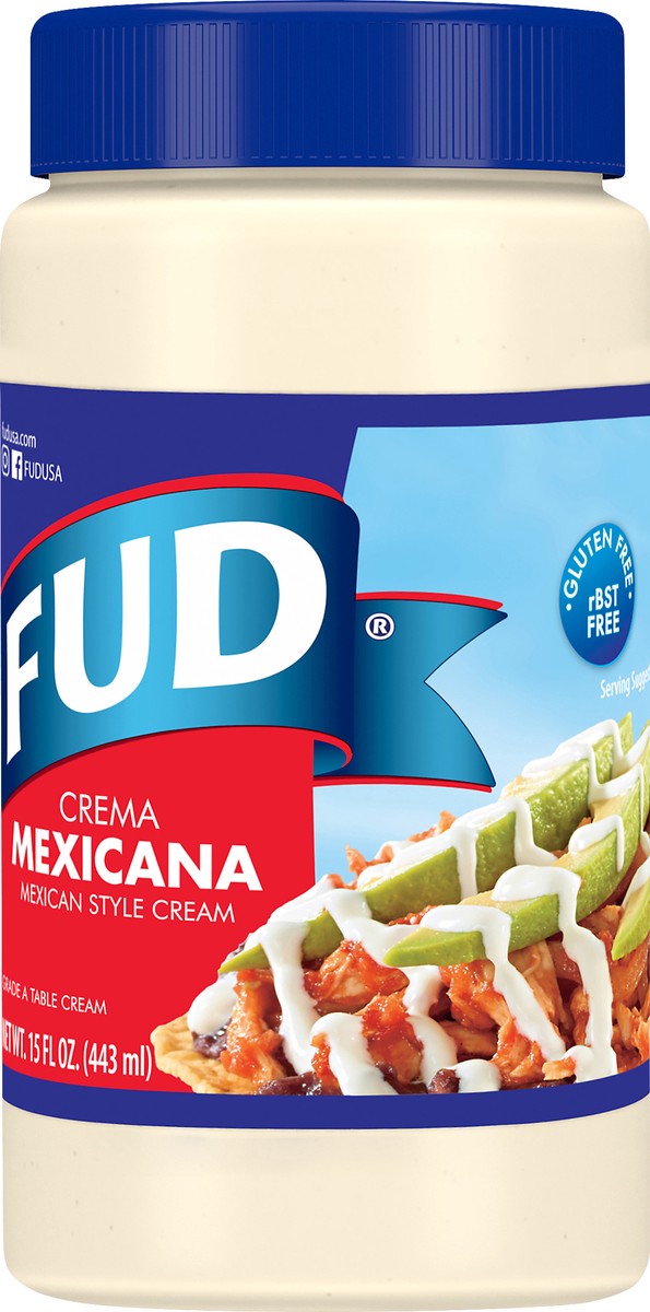 slide 9 of 12, FUD Mexican Style Table Cream 15 oz, 15 oz