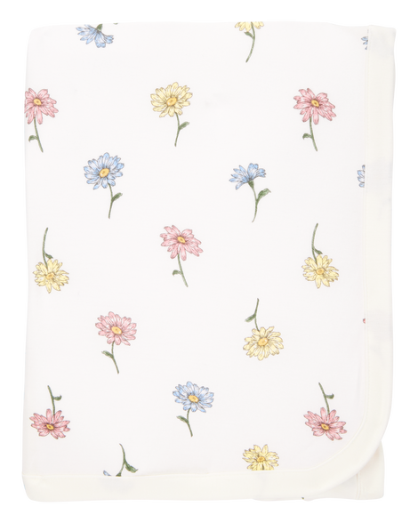 slide 1 of 2, Baby Floral PurelySoft Blanket Ivory OSZ, 1 ct