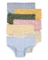 Carter's Kid 7-Pack Floral Hearts Stretch Underwear, Size 10-12