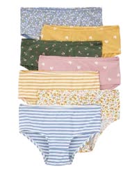 Carter's Kid 7-Pack Floral Hearts Stretch Underwear, Size 10-12