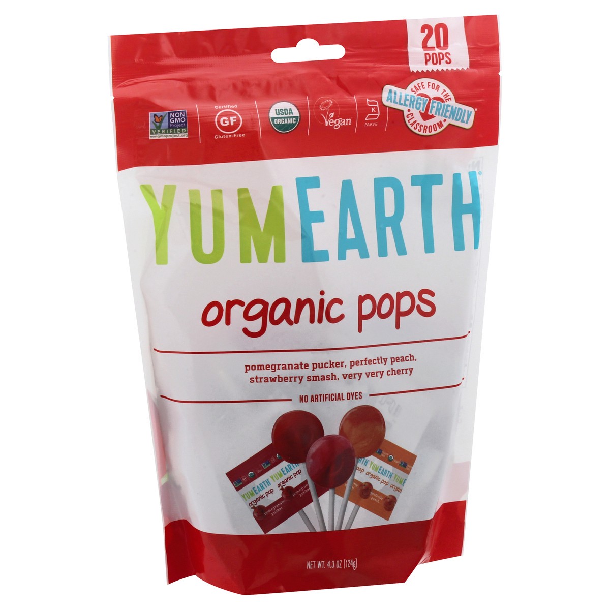 slide 2 of 9, YumEarth Yum Earth Organic Assorted Flavor Pops, 4.2 oz