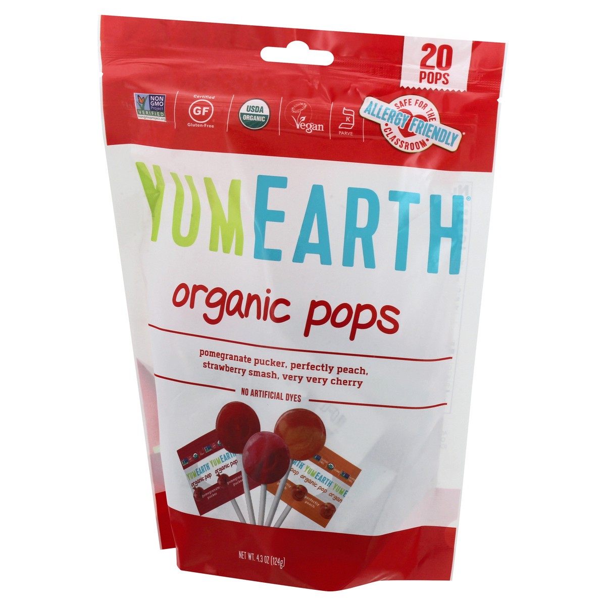 slide 3 of 9, YumEarth Yum Earth Organic Assorted Flavor Pops, 4.2 oz