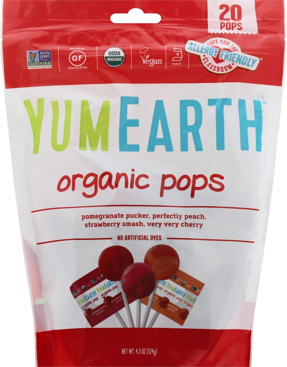 slide 6 of 9, YumEarth Yum Earth Organic Assorted Flavor Pops, 4.2 oz