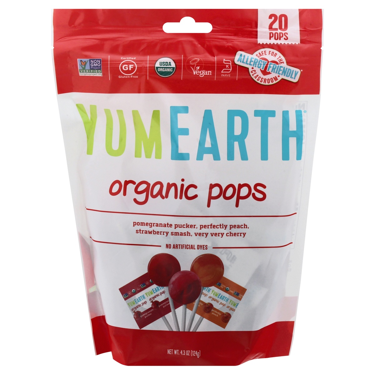 slide 1 of 1, YumEarth Organics Lollipops - Assorted Fruit Flavors, 4.2 oz