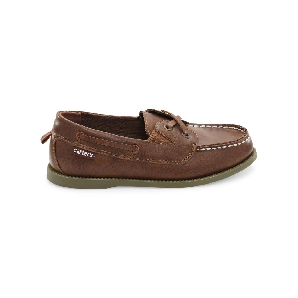 slide 3 of 6, Carter's Carters Kid Boat Shoes Brown 4Y, 1 ct