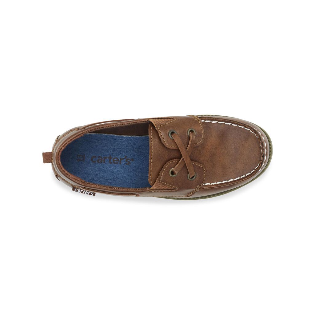 slide 5 of 6, Carter's Carters Kid Boat Shoes Brown 4Y, 1 ct