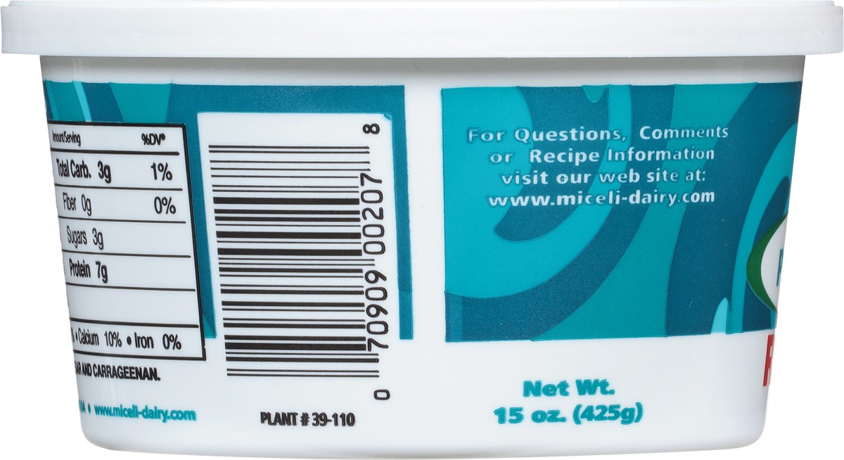 slide 7 of 11, Miceli's Miceli Part Skim Ricotta 15 Oz, 15 oz