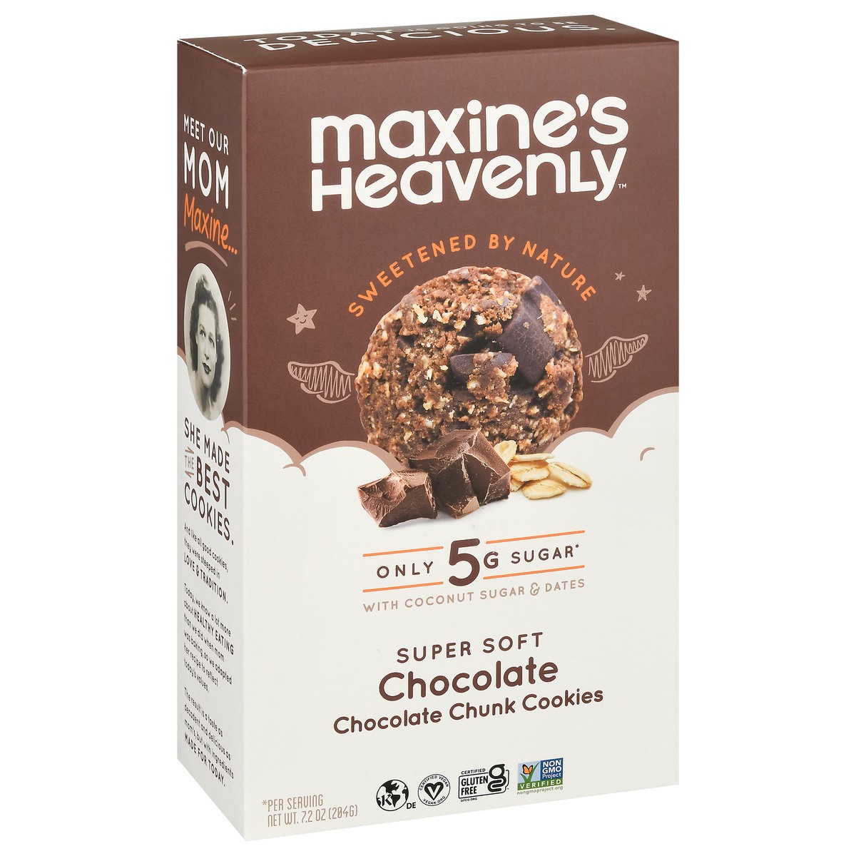 slide 9 of 9, Maxine's Heavenly Super Soft Chocolate Chocolate Chunk Cookies 7.2 oz, 1 ct