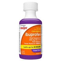 slide 19 of 29, Meijer Children's Ibuprofen Oral Suspension per, Grape Flavor, 100 mg, 5 ml, 4 oz