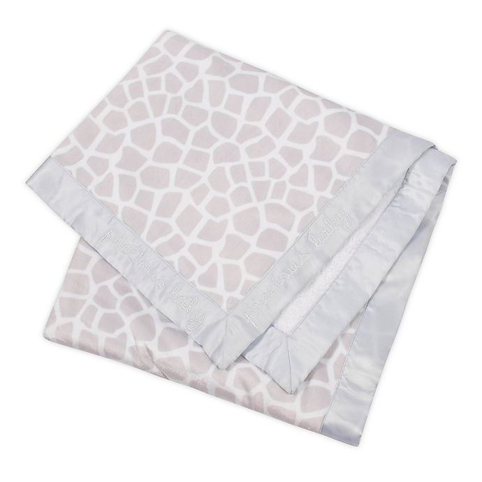 slide 1 of 3, Gerber Giraffe Plush Blanket - Grey/White, 1 ct