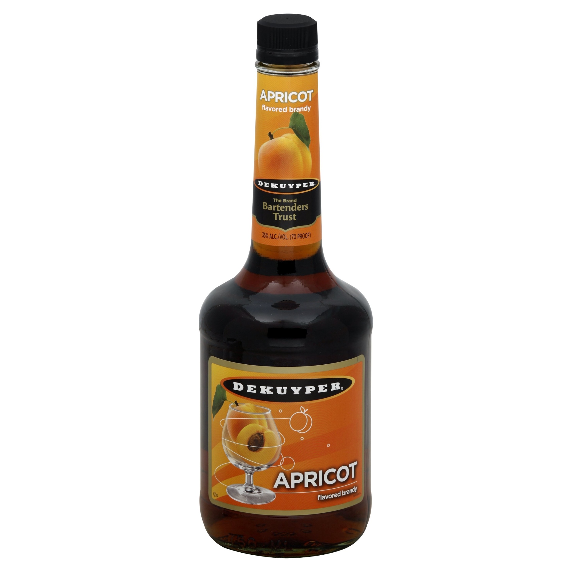 slide 1 of 1, DeKuyper Apricot Flavored Brandy, 750 ml
