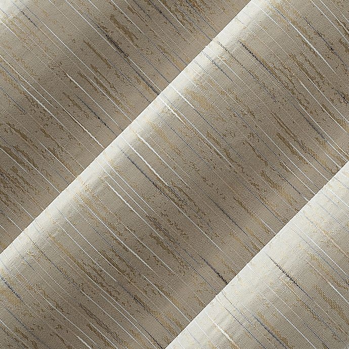 slide 4 of 8, Sun Zero Denver Distressed Stripe Total Blackout Curtain Panel - Gold (Single), 84 in