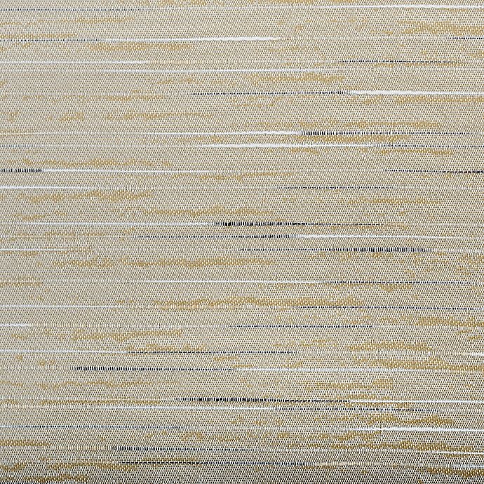 slide 7 of 8, Sun Zero Denver Distressed Stripe Total Blackout Curtain Panel - Gold (Single), 84 in