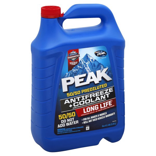 slide 1 of 6, Peak 50/50 Long Life Prediluted Antifreeze & Coolant, 1 gal