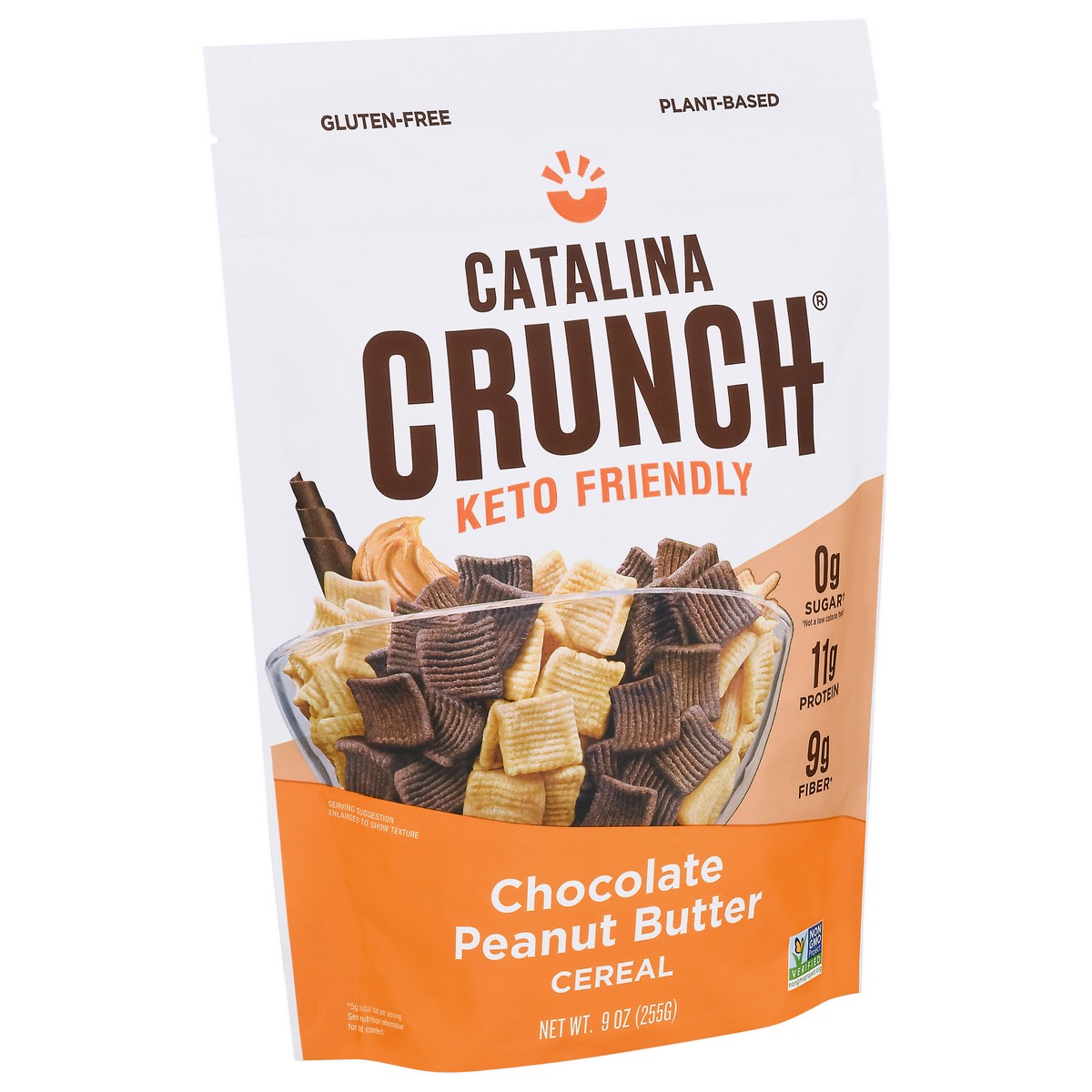 slide 3 of 9, Catalina Crunch Chocolate Peanut Butter Keto Cereal (9Oz Bags), 9 oz